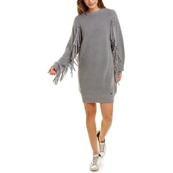 Ted Baker Dresses & Skirts - Ted Baker Friidah Long Sleeve Cotton & Wool Blend Sweater Dress Grey Size 4
